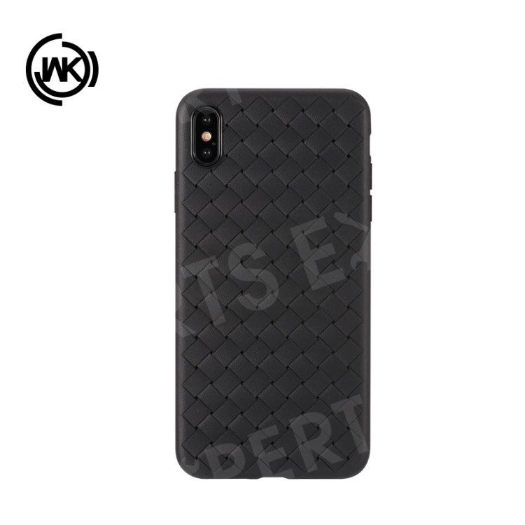

WK Ruyke Series Heat Dissipation Woven Texture TPU Mobile Case for iPhone XS / X 5.8 inch - Black, iPhone XS 5.8 inch