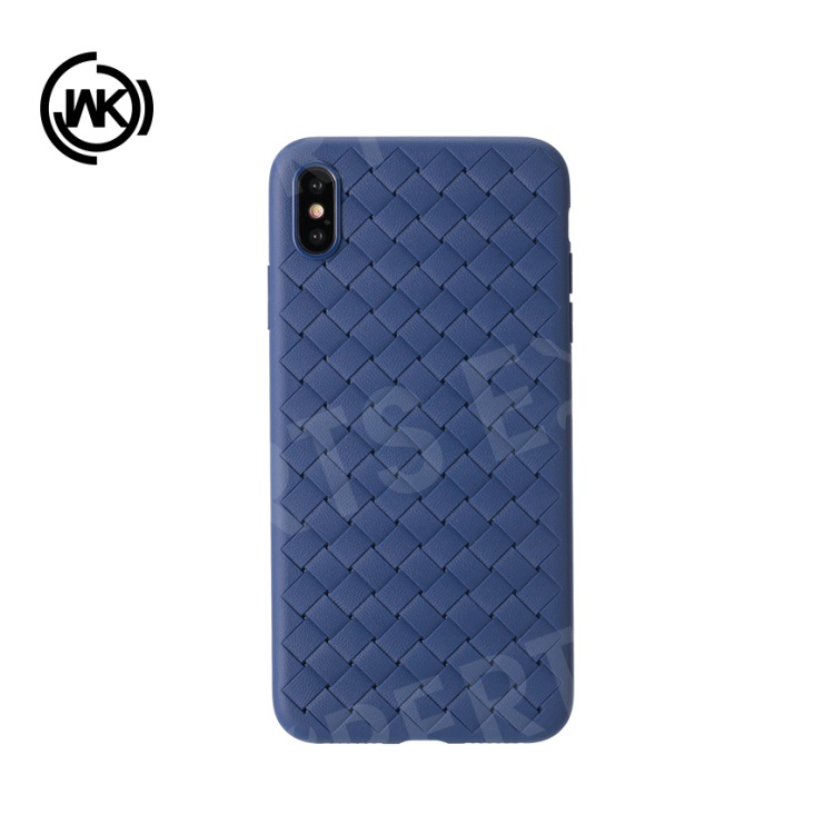 

WK Ruyke Series Heat Dissipation Woven Texture TPU Phone Shell for iPhone XS / X 5.8 inch - Blue, iPhone XS 5.8 inch