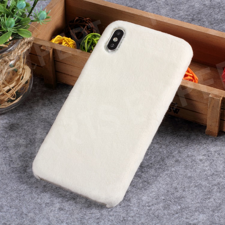 

Fluffy Fur Coated TPU Case for iPhone Xs Max 6.5 inch - White, iPhone XS Max 6.5 inch