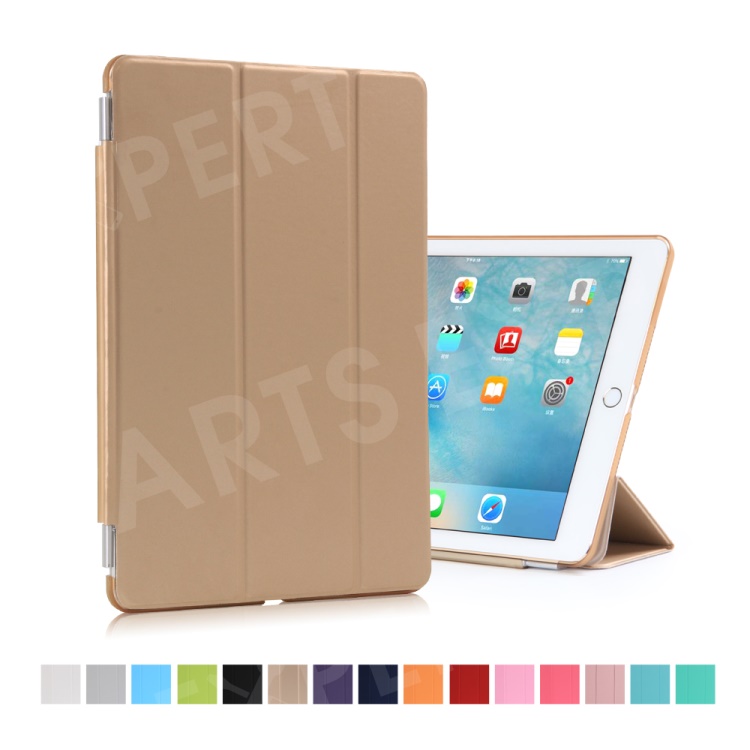 

Tri-fold Leather Smart Cover + Companion PC Case for iPad Pro 9.7 - Gold, iPad Pro 9.7 inch (2016)