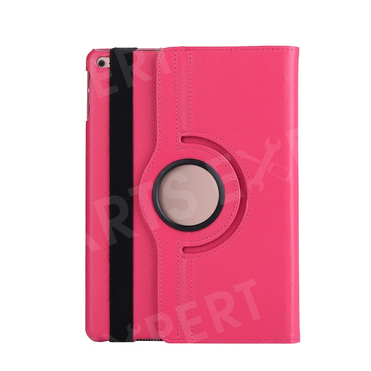 

For iPad 9.7 (2018) / 9.7 (2017) Litchi Grain 360 Degree Rotary Smart Leather Stand Case - Rose, iPad 9.7-inch (2017)