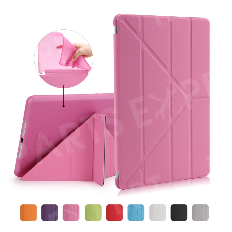 

Origami Stand Leather Smart Flip Case for iPad Air - Pink, iPad Air (2013)