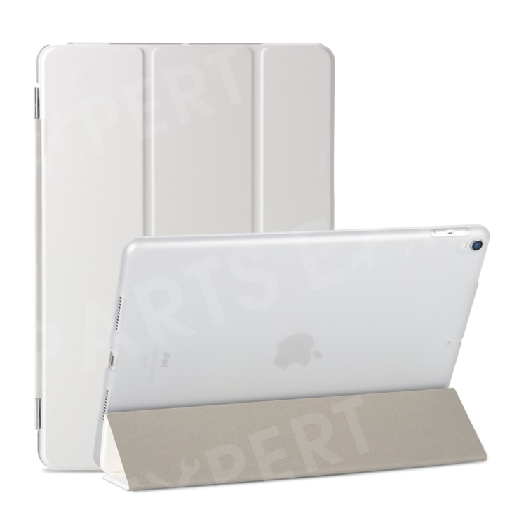 

Tri-fold Stand Detachable 2-in-1 PU Leather Flip Cover for iPad Air 10.5 (2019) / Pro 10.5 (2017) - White, iPad Pro 10.5-inch (2017)