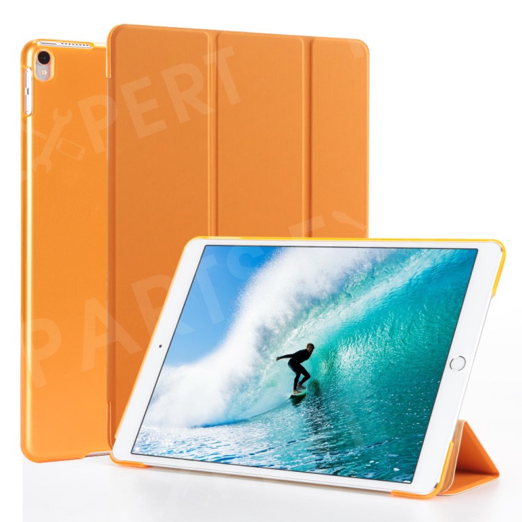 

Tri-fold Stand Awaken Leather Protector Case for iPad Air 10.5 (2019) / Pro 10.5 (2017) - Orange, iPad Air 10.5 inch (2019)