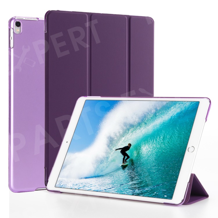 

Tri-fold Stand Auto-wake/sleep Flip Leather Protector Case for iPad Air 10.5 (2019) / Pro 10.5 (2017) - Purple, iPad Air 10.5 inch (2019)