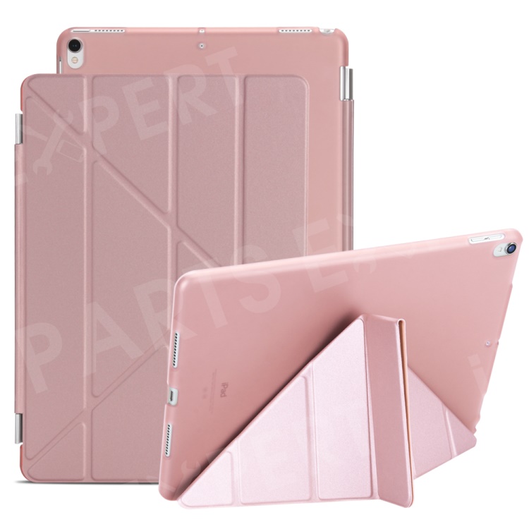 

Awaken 2-in-1 PC Companion Case + Origami Stand Smart Leather Cover for iPad Air 10.5 (2019) / Pro 10.5 inch (2017) - Rose Gold, iPad Air 10.5 inch (2019)