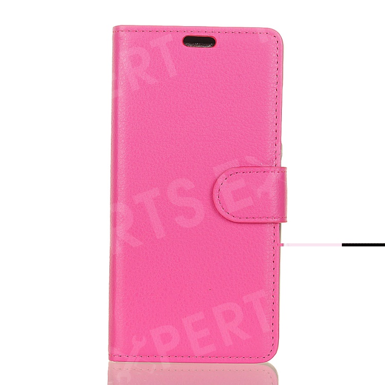 

Litchi Texture Card Holder Leather Flip Protection Casing for Samsung Galaxy S9 Plus - Rose, Galaxy S9+