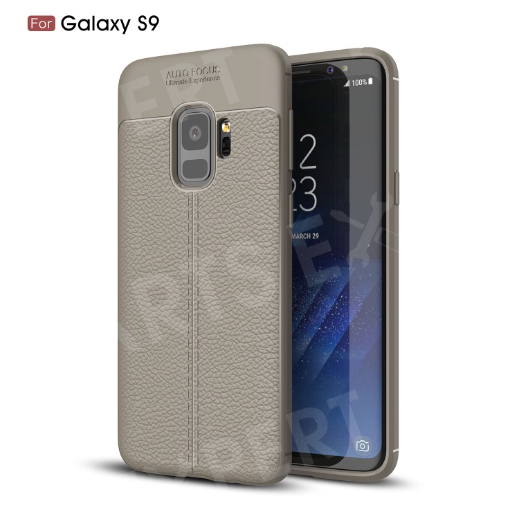 

Litchi Skin TPU Protective Mobile Phone Case for Samsung Galaxy S9 - Grey, Galaxy S9