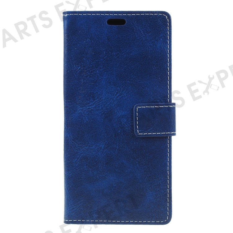 

Crazy Horse Texture PU Leather Magnetic Stand Wallet Phone Casing for Samsung Galaxy A6+ (2018) / A9 Star Lite - Blue, Galaxy A6+ (2018)