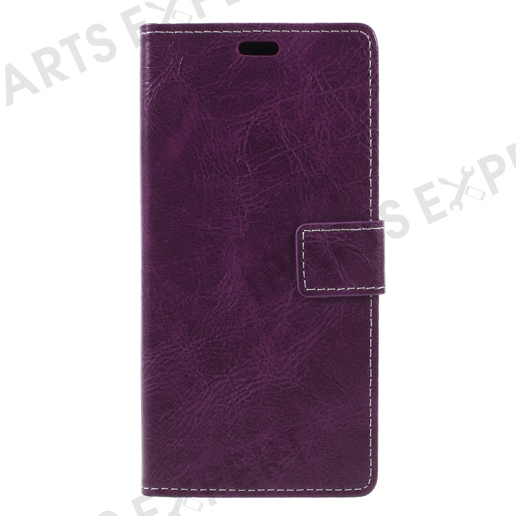 

Crazy Horse Texture PU Leather Magnetic Stand Wallet Mobile Phone Case for Samsung Galaxy A6 Plus (2018) / A9 Star Lite - Purple, Galaxy A6+ (2018)
