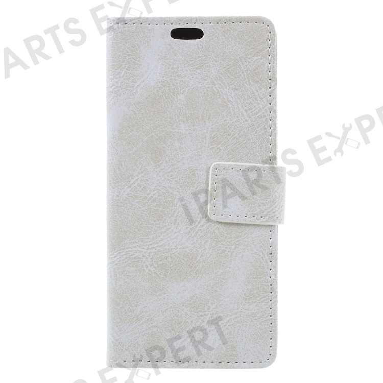 

Crazy Horse Texture PU Leather Magnetic Stand Wallet Phone Shell for Samsung Galaxy A6 (2018) - White, Galaxy A6 (2018)