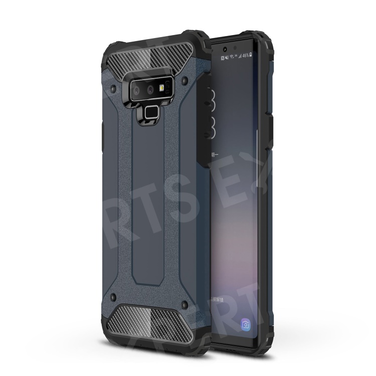 

Armor Guard Plastic + TPU Combo Shell Cover Case for Samsung Galaxy Note 9 - Dark Blue, Galaxy Note9 N960