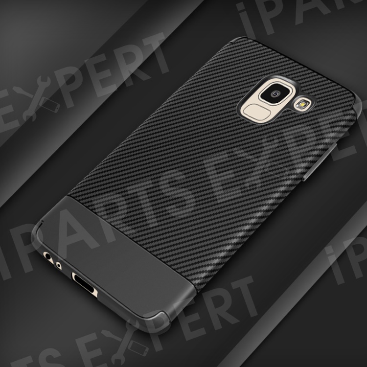 

Carbon Fiber Texture Soft TPU Back Phone Case for Samsung Galaxy J6 (2018) - Black, Galaxy J6 (2018)