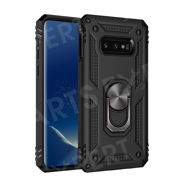 

Armor PC TPU Hybrid Cover with Kickstand for Samsung Galaxy S10e - Black, Galaxy S10e