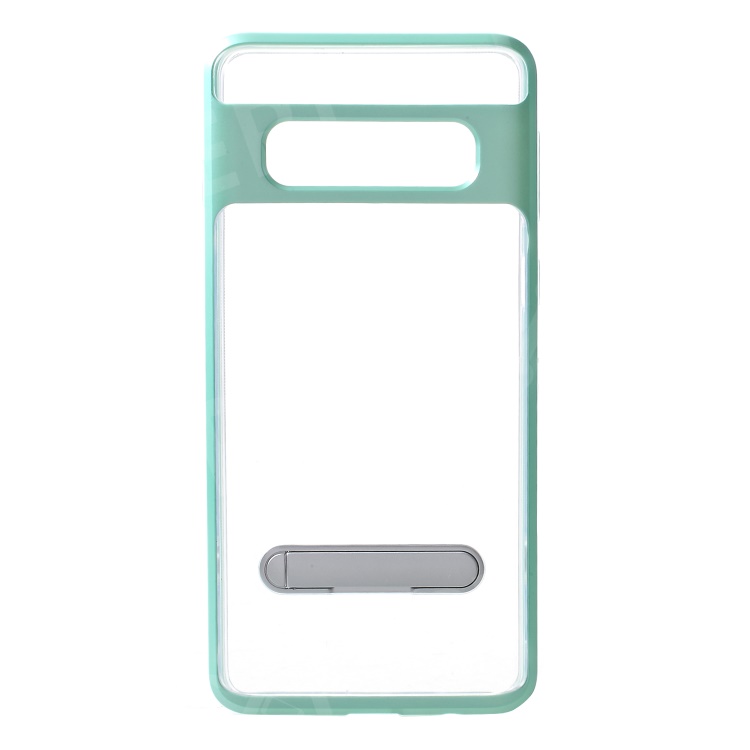 

Hybrid Clear Back PC + TPU Kickstand Case for Samsung Galaxy S10 Plus - Green, Galaxy S10 Plus