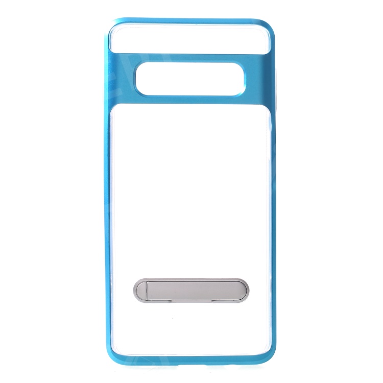 

Hybrid Clear Back PC + TPU Kickstand Case for Samsung Galaxy S10 Plus - Blue, Galaxy S10 Plus