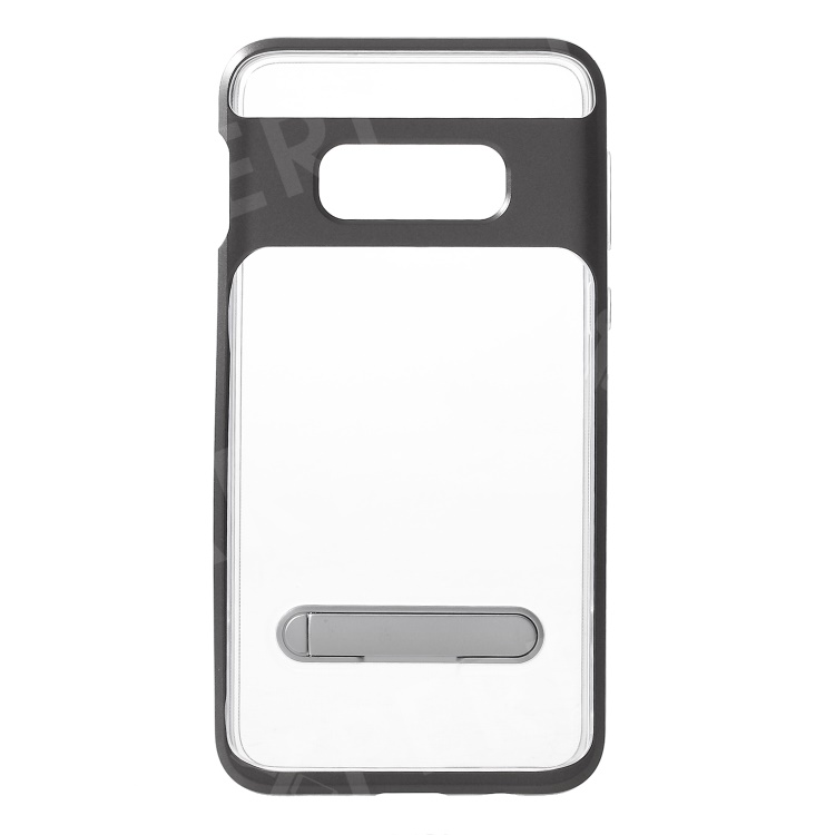 

Hybrid Clear Back PC + TPU Kickstand Case for Samsung Galaxy S10e - Grey, Galaxy S10e