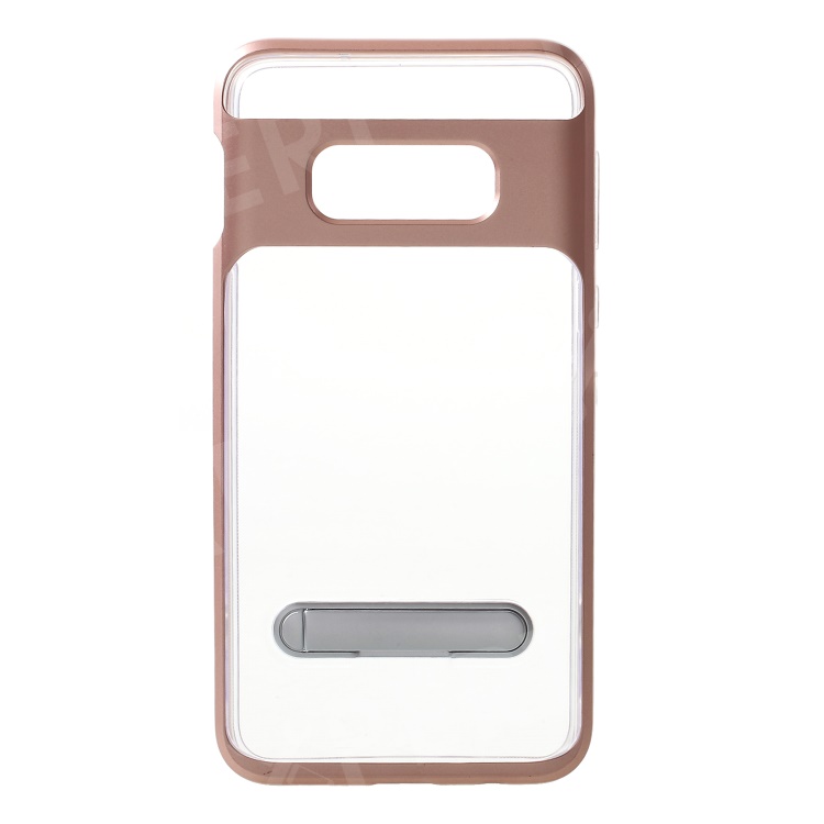 

Hybrid Clear Back PC + TPU Kickstand Case for Samsung Galaxy S10e - Rose Gold, Galaxy S10e