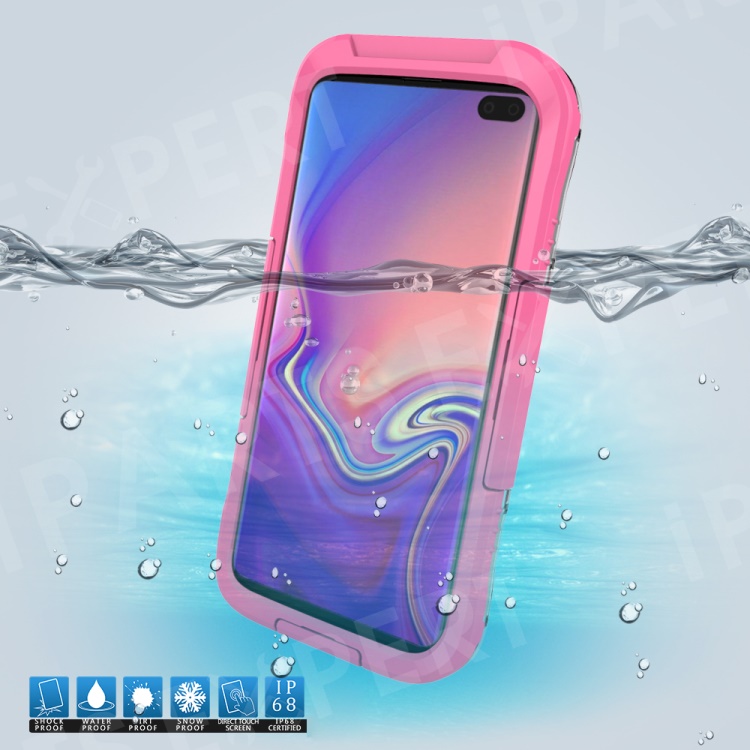 

10m Underwater Waterproof Phone Cover for Samsung Galaxy S10 Plus Dirt/Dust/Snow Proof Case - Pink, Galaxy S10 Plus