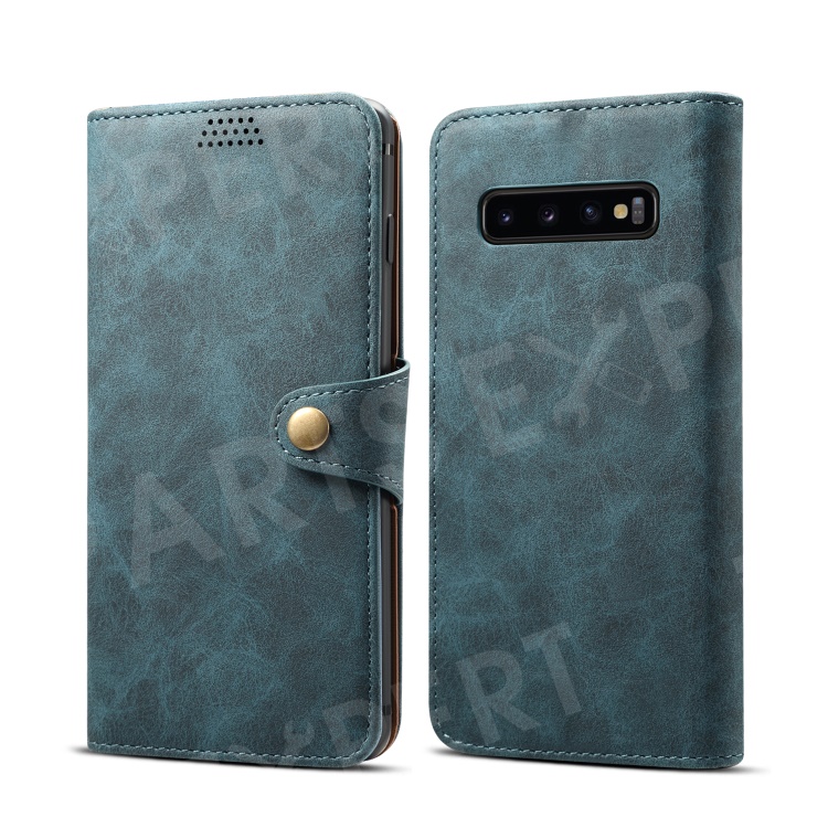 

Leather Wallet Stand Mobile Case for Samsung Galaxy S10 - Blue, Galaxy S10