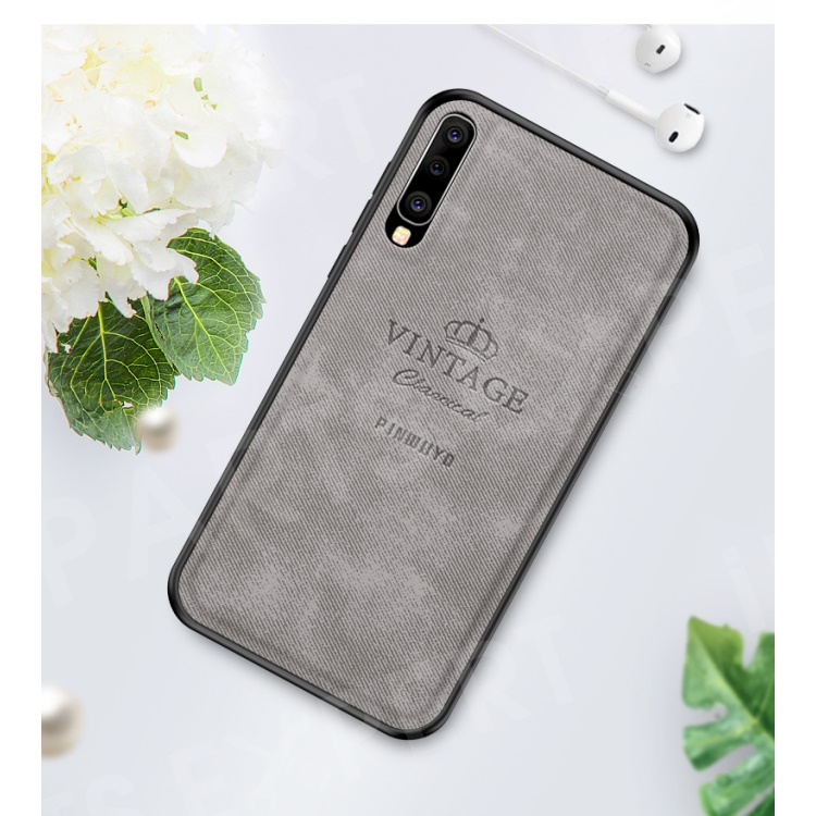

PINWUYO Honorable Series PU Leather Coated PC + TPU Hybrid Case for Samsung Galaxy A50 / A50s / A30s - Grey, Galaxy A50s