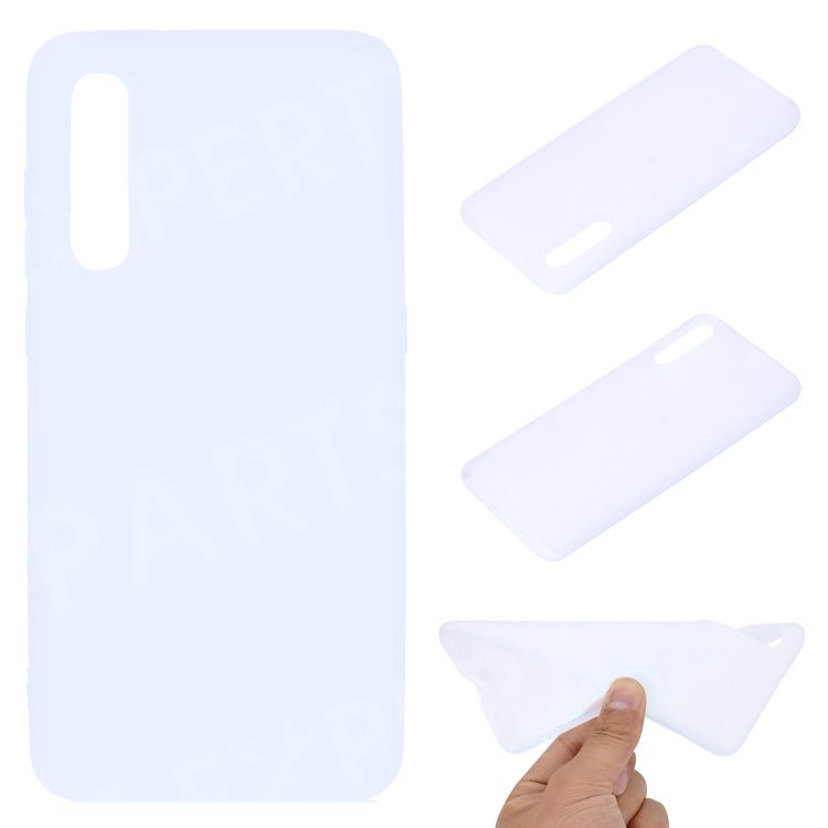 

Solid Color Soft Matte TPU Back Case Shell for Samsung Galaxy A50 / A50s / A30s - White, Galaxy A50s
