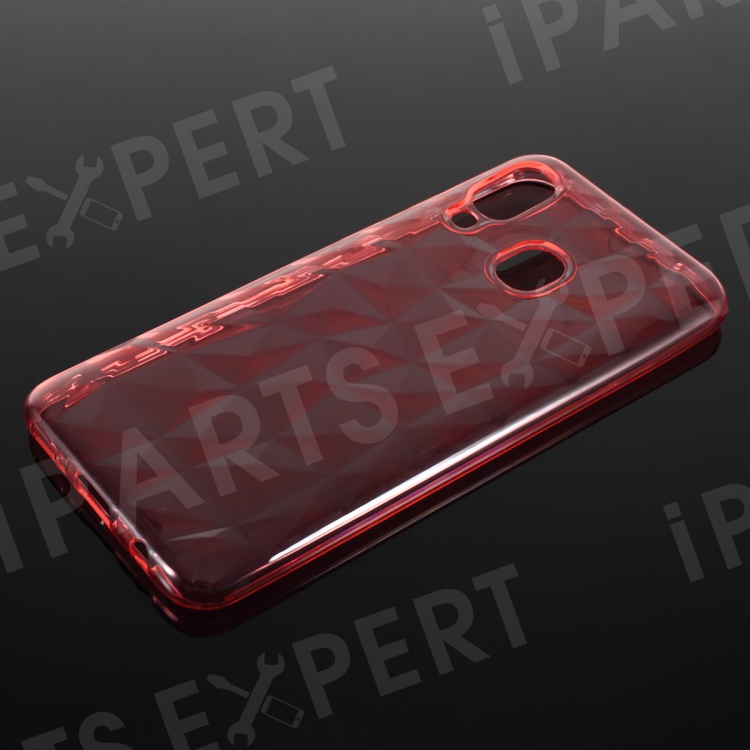 

3D Diamond Grain Soft TPU Case for Samsung Galaxy A40 - Watermelon Red, Galaxy A40