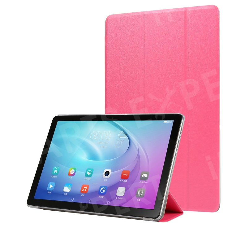 

Silk Texture Tri-fold Stand Leather Case for Samsung Galaxy Tab A 10.1 (2019) SM-T515 - Rose, Galaxy Tab A 10.1 (2019)