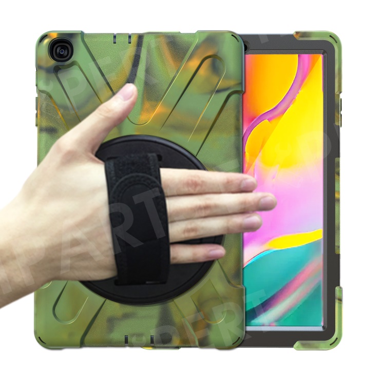 

[X-Shape] PC + Silicone Combo Tablet Case for Samsung Galaxy Tab A 10.1 (2019) SM-T515 - Camouflage, Galaxy Tab A 10.1 (2019)