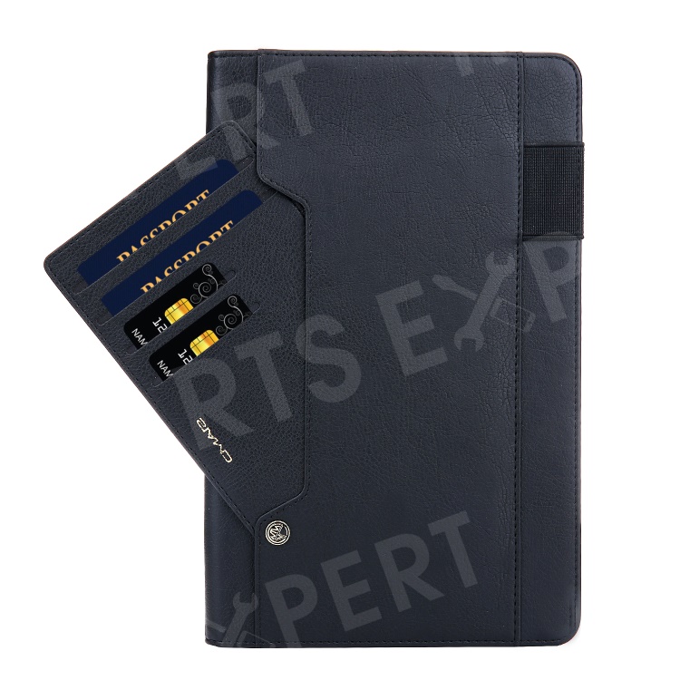 

CMAI2 Wallet Stand Tablet Leather Case with Stylus Pen Holder for Samsung Galaxy Tab A 10.1 (2019) SM-T515 / SM-T510 - Black, Galaxy Tab A 10.1 (2019)
