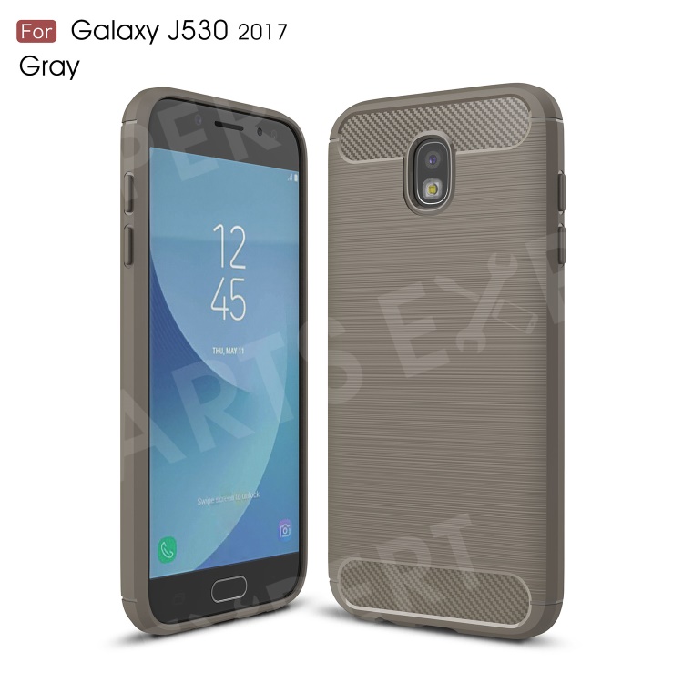 

Carbon Fiber Texture Brushed TPU Phone Cover for Samsung Galaxy J5 (2017) EU Version - Grey, Galaxy J5 (2017)