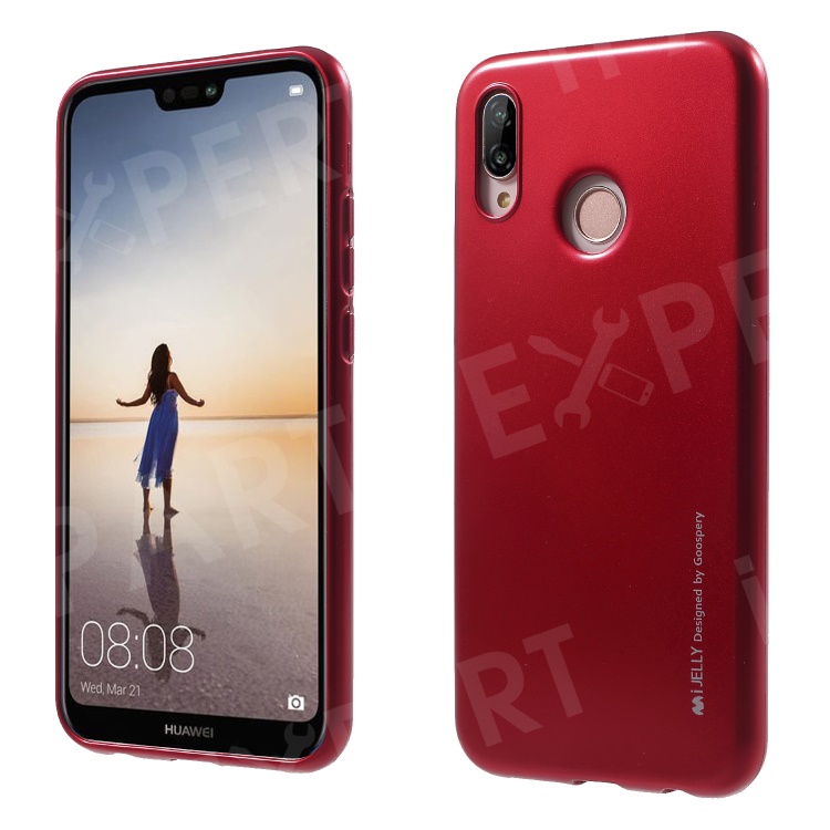 

MERCURY GOOSPERY i JELLY Metallic TPU Flexible Mobile Phone Case for Huawei P20 Lite / Nova 3e (China) - Red, Huawei P20 Lite (2018)