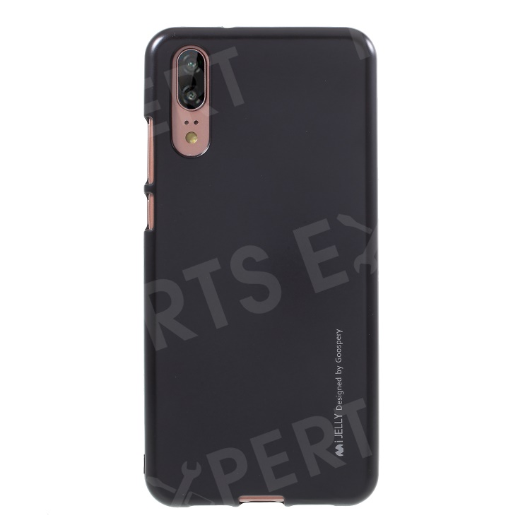 

MERCURY GOOSPERY i JELLY Metallic TPU Flexible Mobile Phone Cover for Huawei P20 - Black, Huawei P20