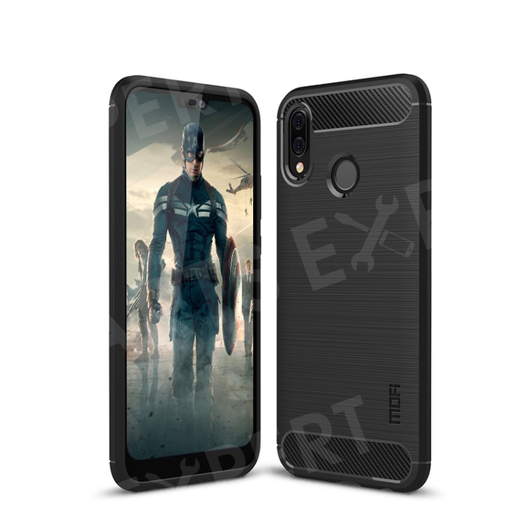 

MOFI Carbon Fiber Texture Brushed TPU Case for Huawei P20 Lite / Nova 3e - Black, Huawei P20 Lite (2018)