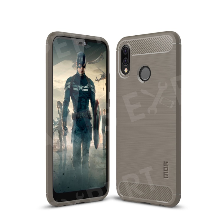 

MOFI Carbon Fiber Texture Brushed TPU Phone Cover for Huawei P20 Lite / Nova 3e - Grey, Huawei P20 Lite (2018)
