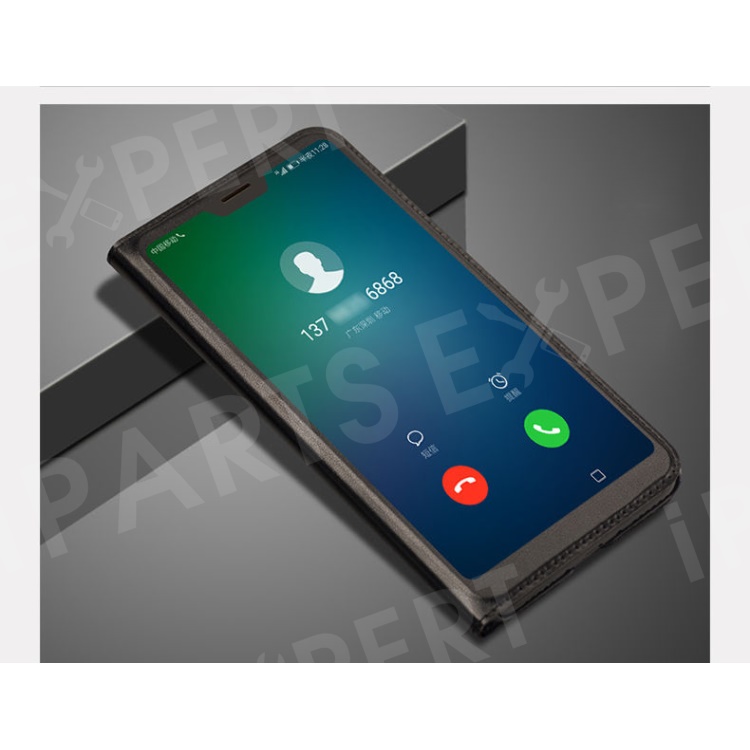 

View Window PU Leather Phone Case for Huawei P20 Lite / Nova 3e (China) - Black, Huawei P20 Lite (2018)