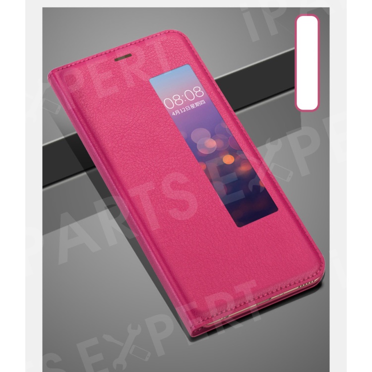 

View Window PU Leather Folio Case for Huawei P20 - Rose, Huawei P20