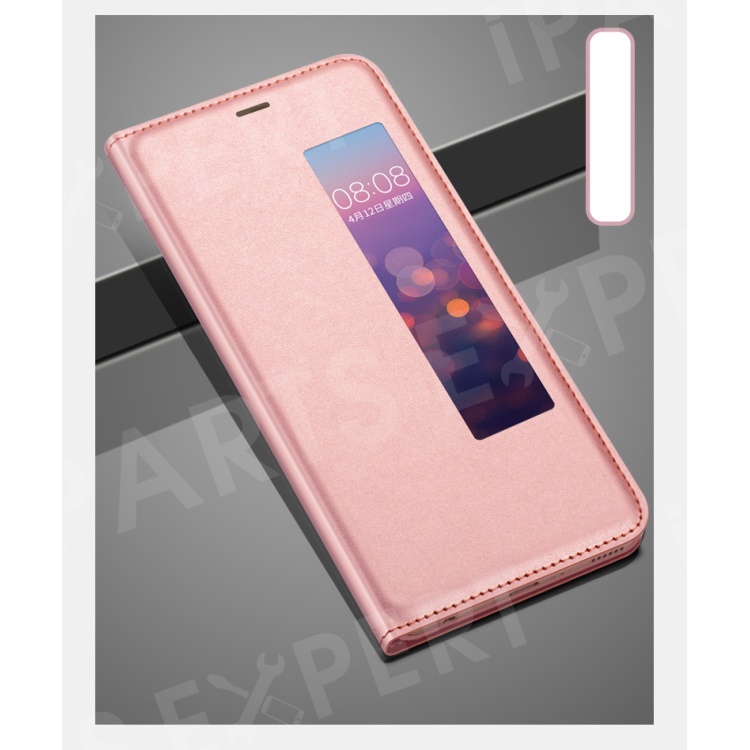 

View Window Flip Leather Shell Case for Huawei P20 - Rose Gold, Huawei P20