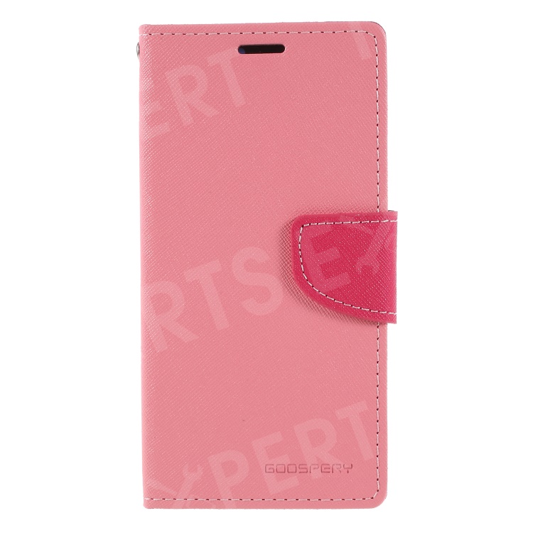 

MERCURY GOOSPERY Fancy Leather Wallet Flip Cover Shell for Huawei P20 - Pink, Huawei P20