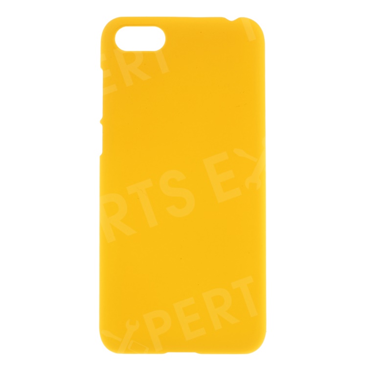 

Yellow - Rubberized Hard Plastic Phone Cover Case for Huawei Y5 Prime (2018) / Y5 (2018), Huawei Y5 Prime (2018)