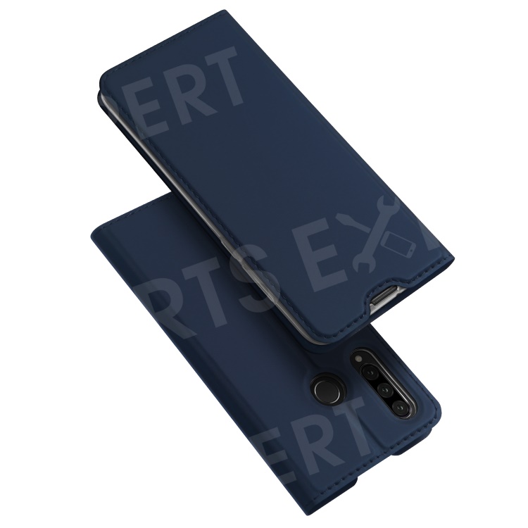

DUX DUCIS Skin Pro Series Leather Case with Card Slot for Huawei nova 4e / P30 Lite - Dark Blue, Huawei nova 4e