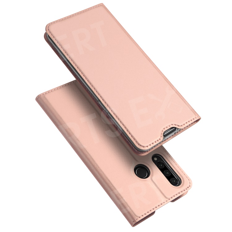 

DUX DUCIS Skin Pro Series Leather Case with Card Slot for Huawei nova 4e / P30 Lite - Rose Gold, Huawei nova 4e