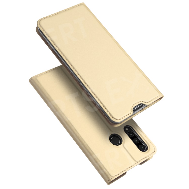 

DUX DUCIS Skin Pro Series Leather Case with Card Slot for Huawei nova 4e / P30 Lite - Gold, Huawei nova 4e