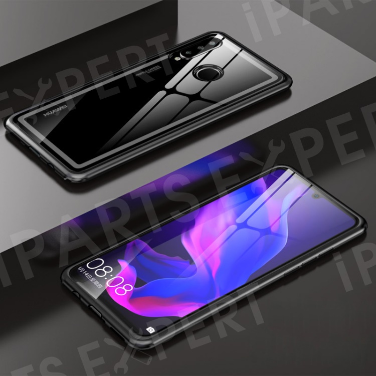 

Magnetic Adsorption Tempered Glass + Metal Hybrid Case for Huawei P30 Lite - Black, Huawei P30 Lite