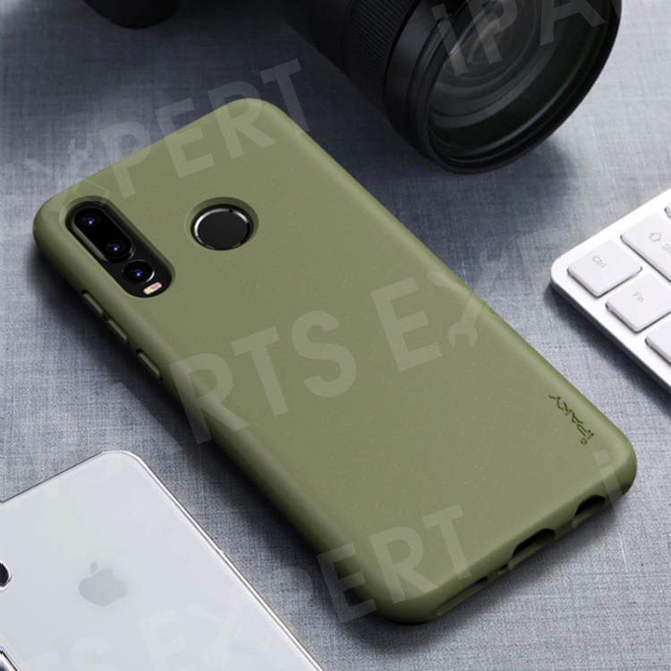 

IPAKY Matte Wheat Straw TPU Protection Phone Case for Huawei P30 Lite / nova 4e - Army Green, Huawei P30 Lite