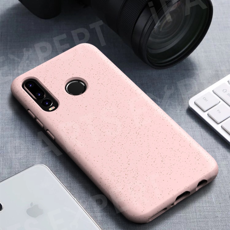 

Matte Eco-Friendly Degradable Wheat Straw TPU Protection Phone Case for Huawei P30 Lite / nova 4e - Pink, Huawei P30 Lite