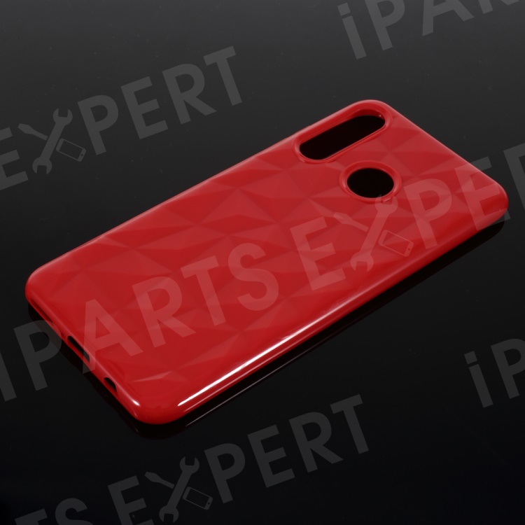 

3D Diamond Grain Soft TPU Case for Huawei P30 Lite / nova 4e - Red, Huawei P30 Lite