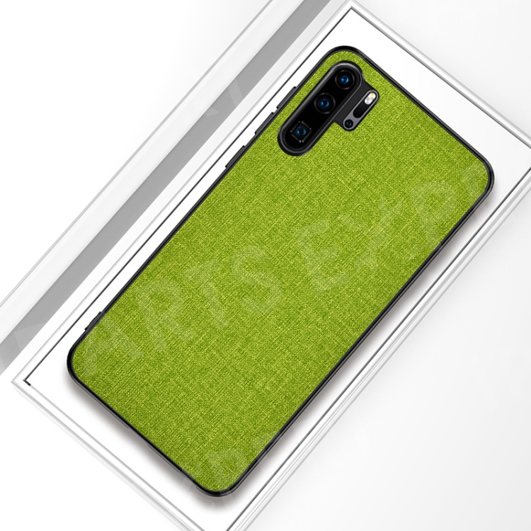 

Cloth Texture PC + TPU Hybrid Phone Case for Huawei P30 Pro - Green, Huawei P30 Pro