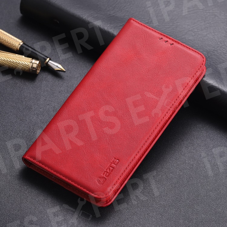 

AZNS Retro Style PU Leather Mobile Case for Huawei P30 - Red, Huawei P30