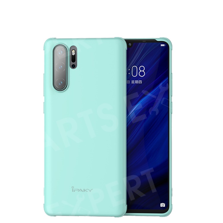 

IPAKY Galaxy Series Silky Silicone Protective Back Case for Huawei P30 Pro - Cyan, Huawei P30 Pro